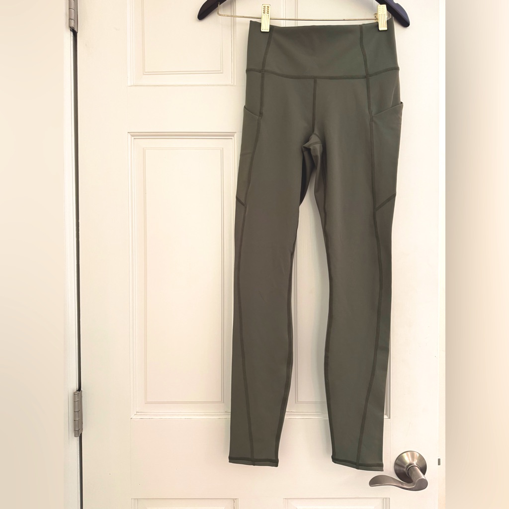 Nwt Fabletics Olive Green High-Waisted Leggings